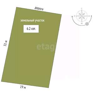 Дом 110м², 1-этажный, участок 6 сот.  