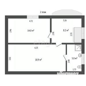 Дом 128м², 3-этажный, участок 5 сот.  