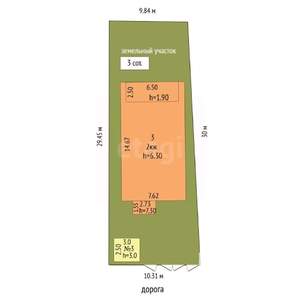 Дом 178м², 2-этажный, участок 3 сот.  