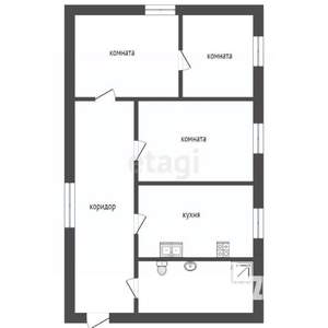 Дом 50м², 1-этажный, участок 1 сот.  