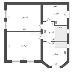 Дом 465м&sup2;, 2-этажный, участок 3 сот.  