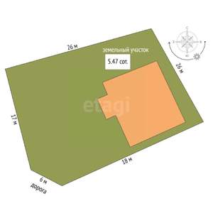Дом 220м², 2-этажный, участок 5 сот.  