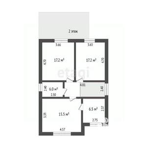 Дом 166м², 2-этажный, участок 4 сот.  