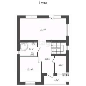 Дом 130м², 2-этажный, участок 3 сот.  