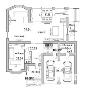 Дом 550м², 2-этажный, участок 7 сот.  