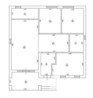 Дом 135м&sup2;, 1-этажный, участок 6 сот.  