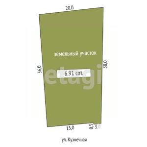 Дом 50м², 1-этажный, участок 4 сот.  