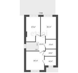 Дом 190м&sup2;, 2-этажный, участок 6 сот.  