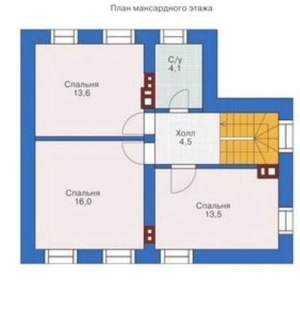 Дом 120м², 2-этажный, участок 4 сот.  