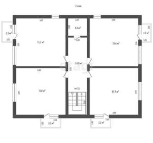 Дом 492м², 3-этажный, участок 6 сот.  