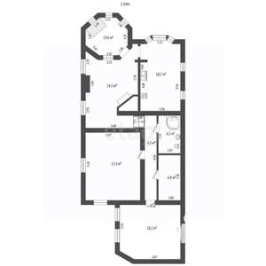 Дом 245м&sup2;, 2-этажный, участок 4 сот.  