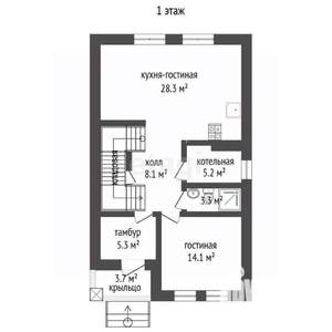 Дом 145м², 2-этажный, участок 3 сот.  
