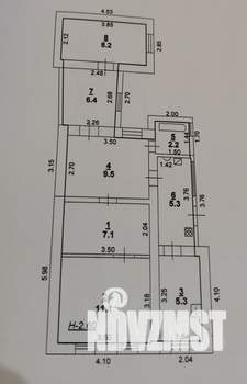 Дом 60м&sup2;, 1-этажный, участок 2 сот.  