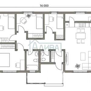 Дом 110м&sup2;, 2-этажный, участок 9 сот.  
