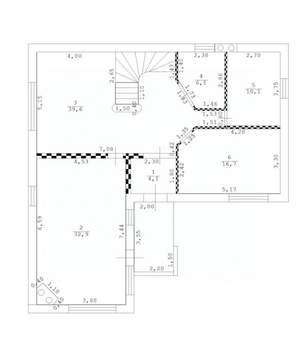 Дом 200м&sup2;, 2-этажный, участок 4 сот.  