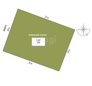 Дом 102м&sup2;, 1-этажный, участок 5 сот.  