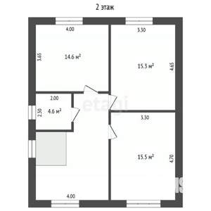 Дом 142м&sup2;, 2-этажный, участок 3 сот.  