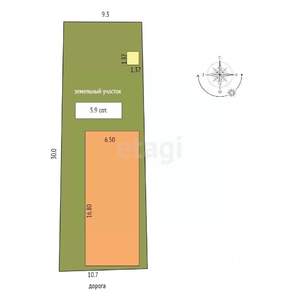 Дом 254м², 2-этажный, участок 6 сот.  