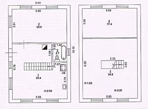 Дом 104м&sup2;, 1-этажный, участок 3 сот.  