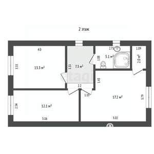 Дом 115м&sup2;, 2-этажный, участок 3 сот.  