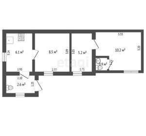 Дом 24м&sup2;, 1-этажный, участок 3 сот.  