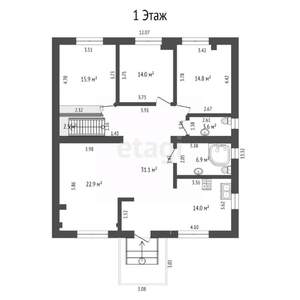 Дом 120м², 2-этажный, участок 5 сот.  