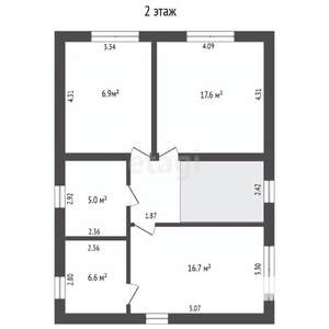 Дом 140м², 2-этажный, участок 3 сот.  