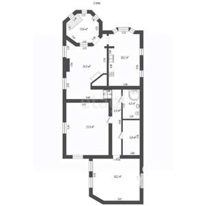 Дом 245м², 2-этажный, участок 4 сот.  