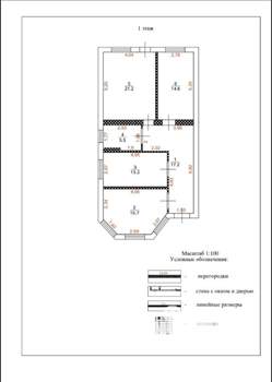 Дом 94м², 1-этажный, участок 3 сот.  