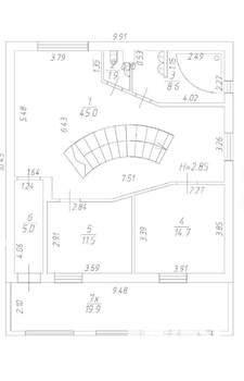 Дом 178м&sup2;, 2-этажный, участок 2 сот.  