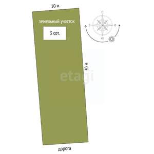 Дом 120м&sup2;, 1-этажный, участок 3 сот.  