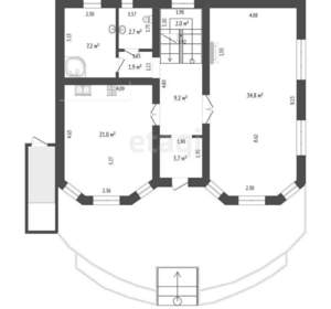 Дом 313м², 2-этажный, участок 6 сот.  