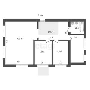 Дом 282м&sup2;, 2-этажный, участок 4 сот.  