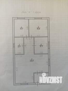 Дом 98м&sup2;, 1-этажный, участок 3 сот.  