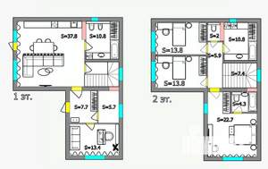 Дом 160м², 2-этажный, участок 3 сот.  