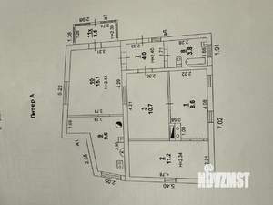 Дом 63м&sup2;, 1-этажный, участок 13 сот.  