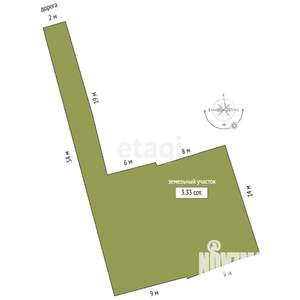 Дом 121м², 1-этажный, участок 3 сот.  