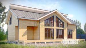 Дом 92м&sup2;, 2-этажный, участок 5 сот.  