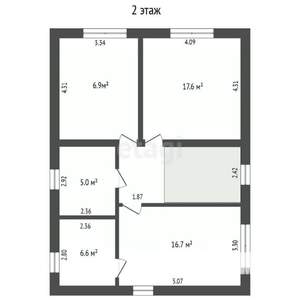 Дом 140м&sup2;, 2-этажный, участок 3 сот.  