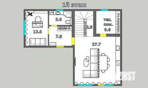 Дом 170м², 2-этажный, участок 4 сот.  