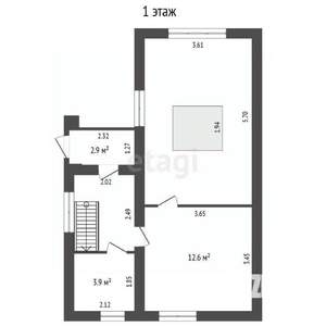 Дом 130м², 3-этажный, участок 5 сот.  