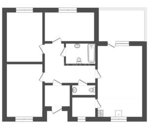 Дом 107м&sup2;, 1-этажный, участок 4 сот.  