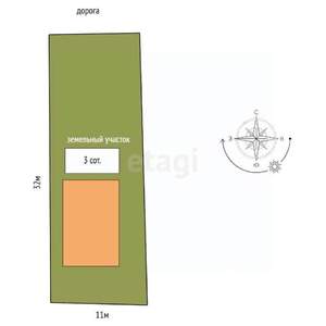 Дача 98м², 2-этажный, участок 3 сот.  