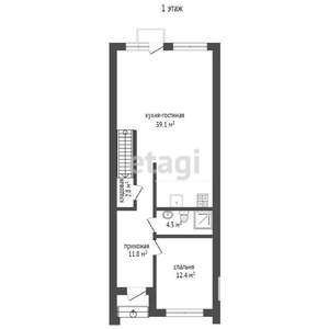 Дом 160м², 2-этажный, участок 2 сот.  