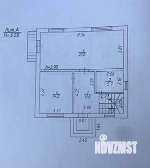 Дом 120м&sup2;, 2-этажный, участок 3 сот.  