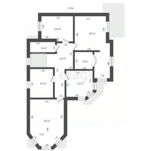 Дом 264м², 2-этажный, участок 3 сот.  