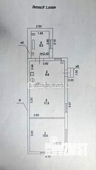Дом 39м², 1-этажный, участок 5 сот.  