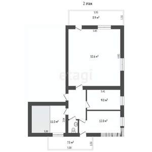 Дом 270м&sup2;, 3-этажный, участок 5 сот.  