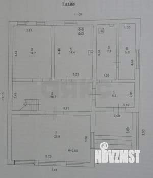 Дом 163м², 2-этажный, участок 6 сот.  