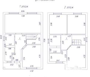 Дом 150м&sup2;, 2-этажный, участок 3 сот.  
